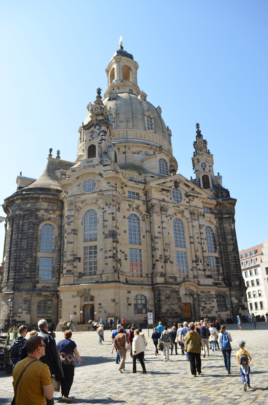 9 - The historic Lutheran Dresden Frauenkirche (Church of Our Lady) located on the Neumarkt square in Dresden, Germany
